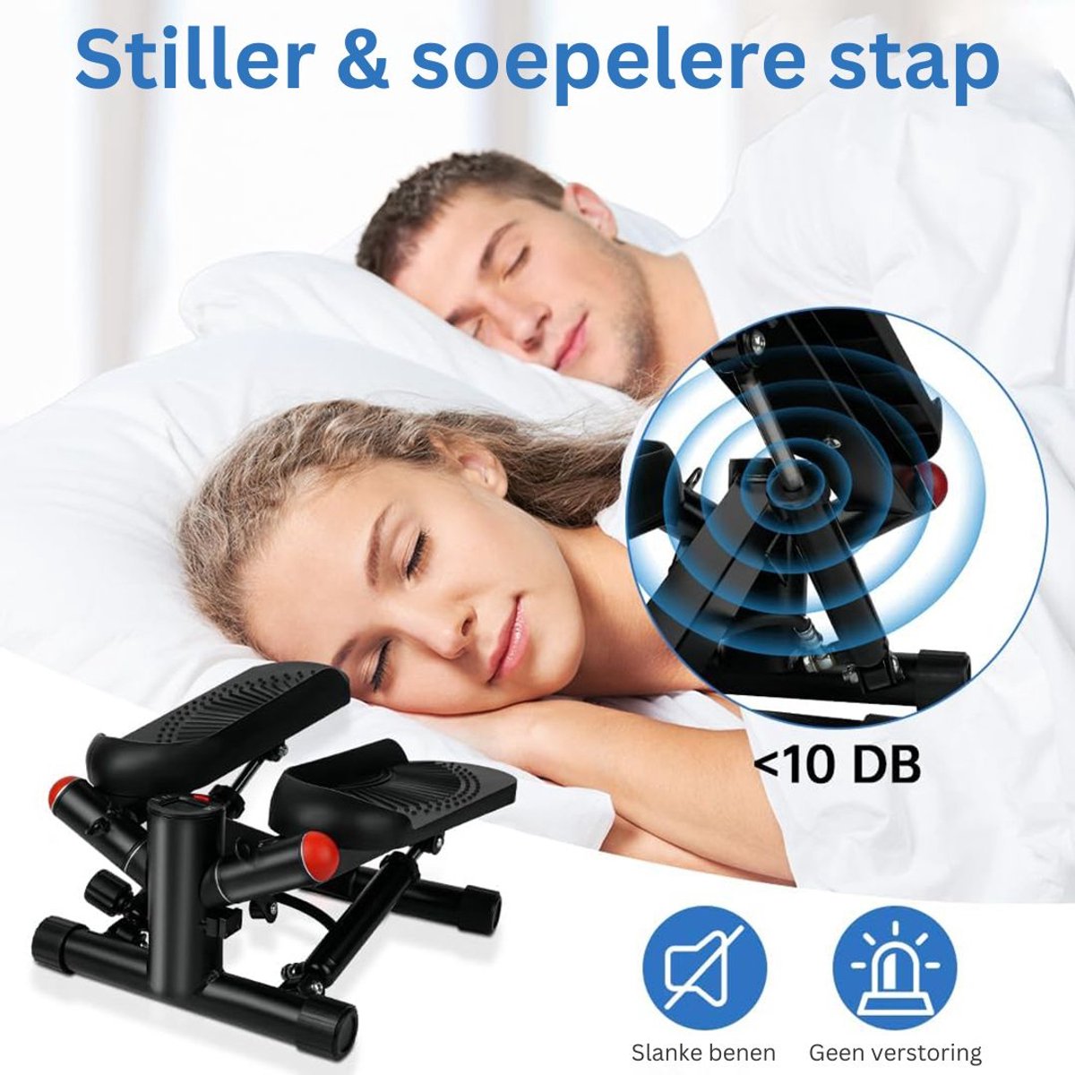 ApexArte Stepper Fitness Mini Hometrainer Zwart