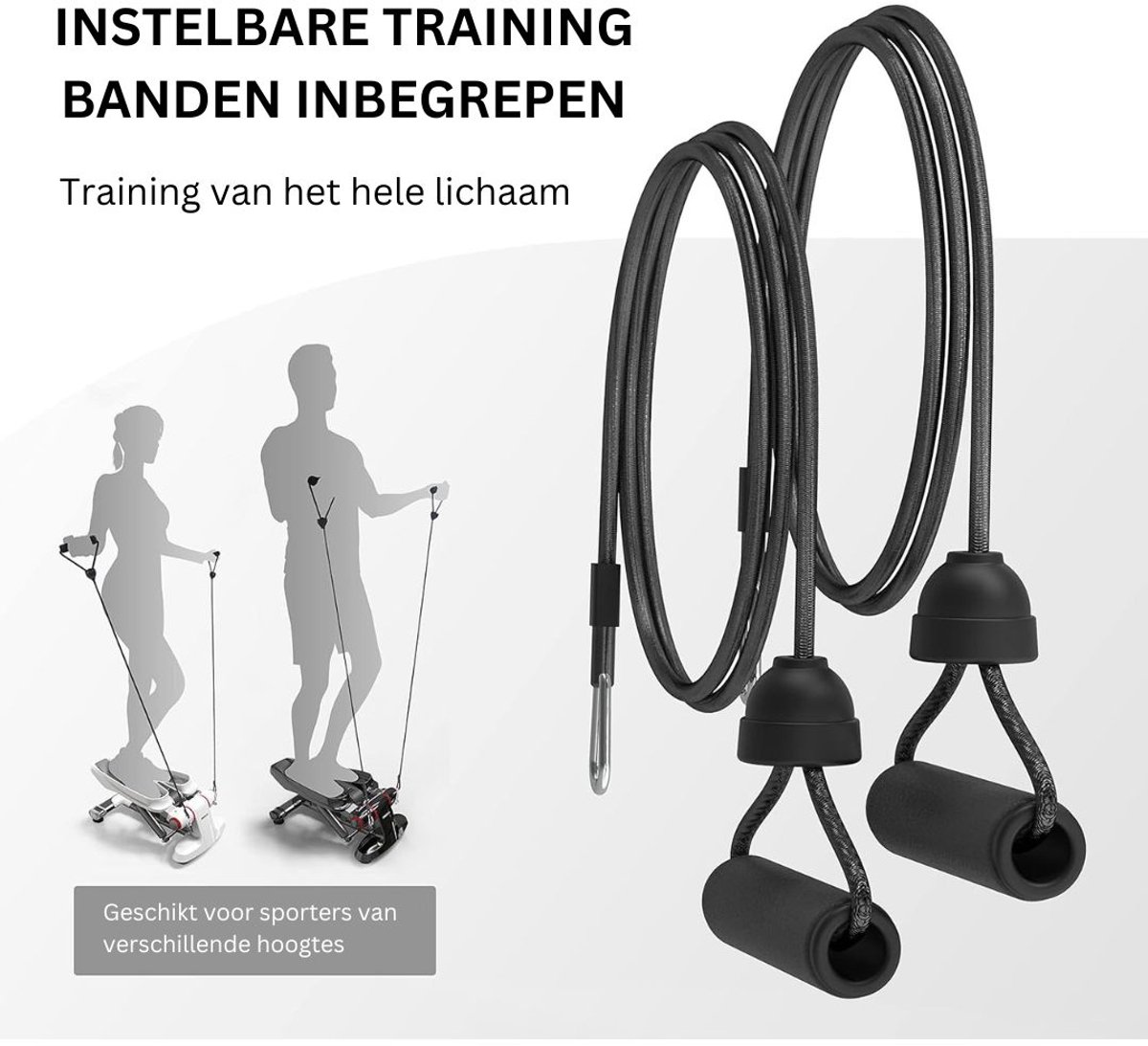 ApexArte Stepper Hometrainer Crosstrainer Zwart