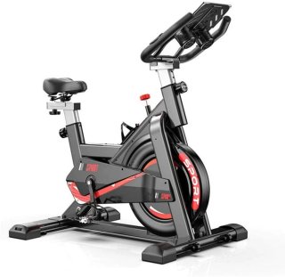 De CARDIO Spinningfiets Hometrainer Zwart in één oogopslag