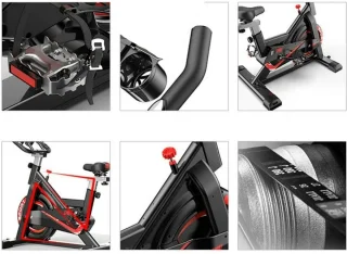 CARDIO Spinningfiets Hometrainer Zwart