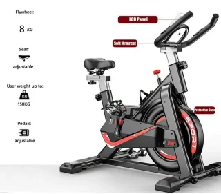 CARDIO Spinningfiets Hometrainer Zwart