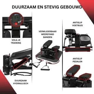 CRLYN Stepper Fitness Hometrainer Zwart