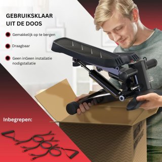 CRLYN Stepper Fitness Hometrainer Zwart