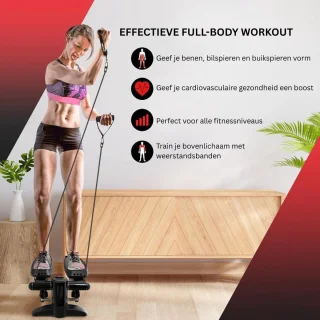 CRLYN Stepper Fitness Hometrainer Zwart