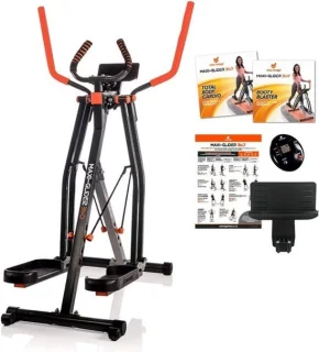 Cross trainer met hartslagmeter, 4 weerstandsniveaus