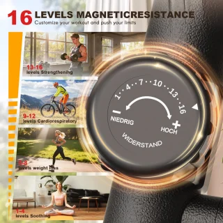 Crosstrainer Elliptische trainer Zwart