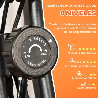 Eliptical Bike Opvouwbare Indoorfiets Rood