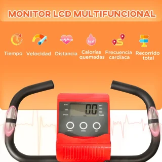 Eliptical Bike Opvouwbare Indoorfiets Rood