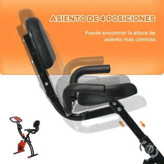 Eliptical Bike Opvouwbare Indoorfiets Rood