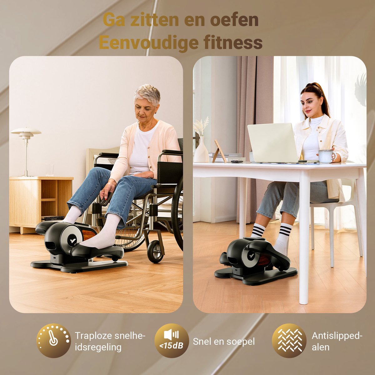 Wat vinden we goed aan de MERACH Mini Crosstrainer - Onder Bureau Beentrainer
