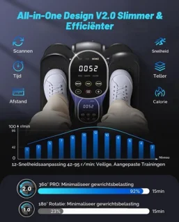 Mini crosstrainer - zwart