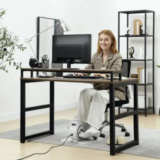 Mini ellipsentrainer onder bureau wit