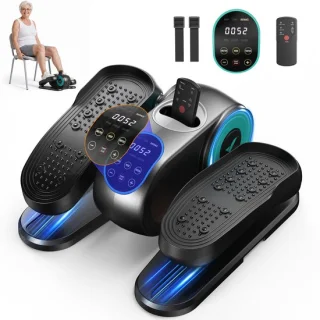 Mini elliptische crosstrainer en stepper - blauw