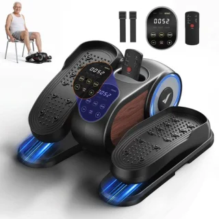 Mini elliptische crosstrainer & stepper - zwart