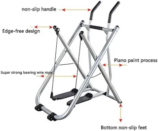 Wat vinden we goed aan de Opvouwbare Crosstrainer - Dubbele Trainer - Zilver