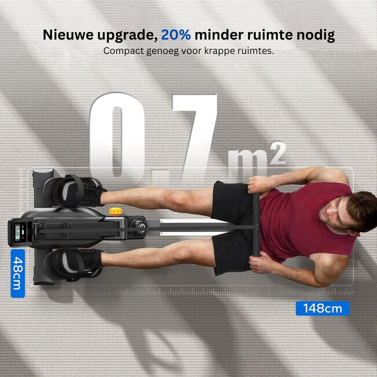 Roeiapparaat Crosstrainer Zwart