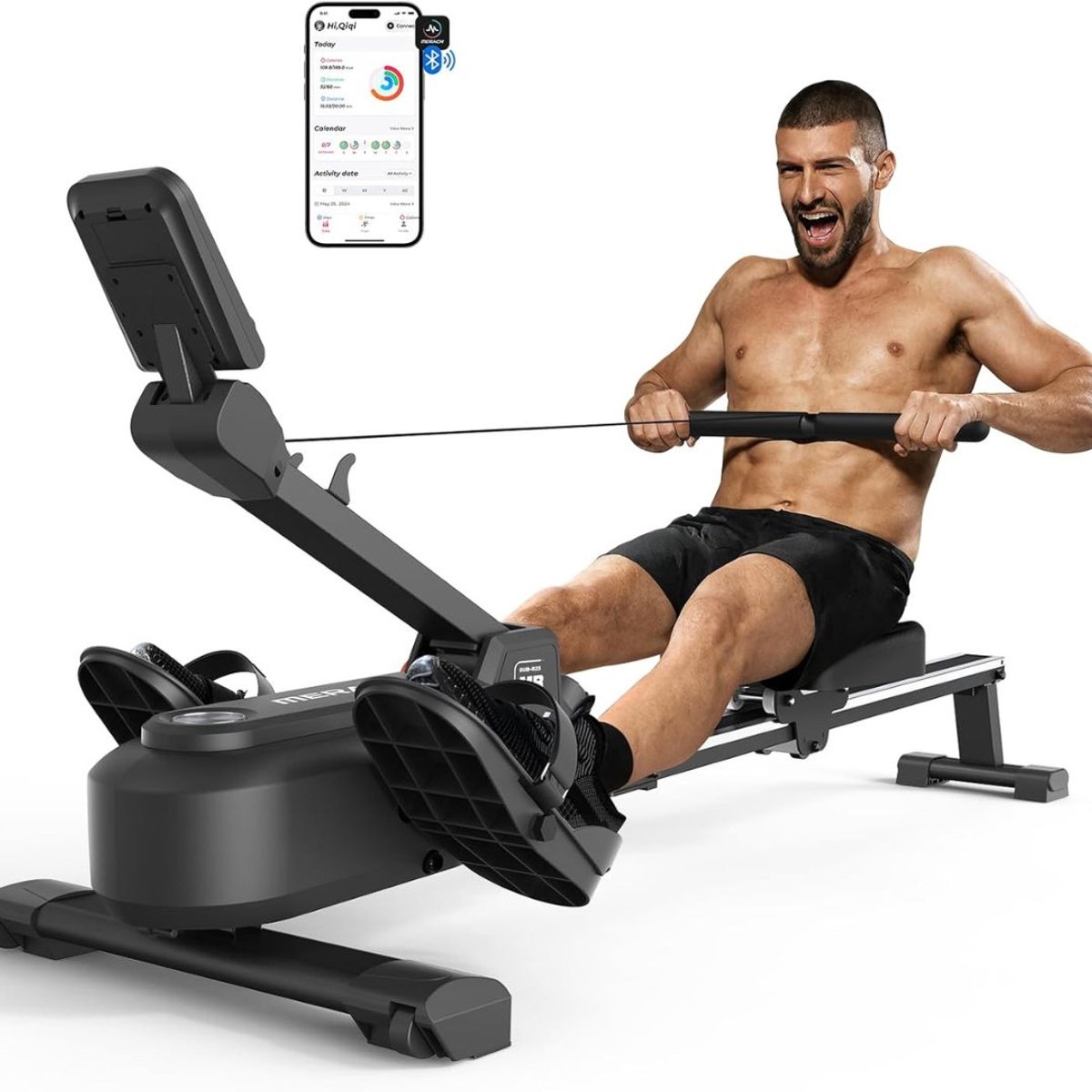 Roeiapparaat Crosstrainer Zwart