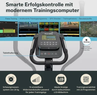 Skandika Carbon P20-R Crosstrainer zwart