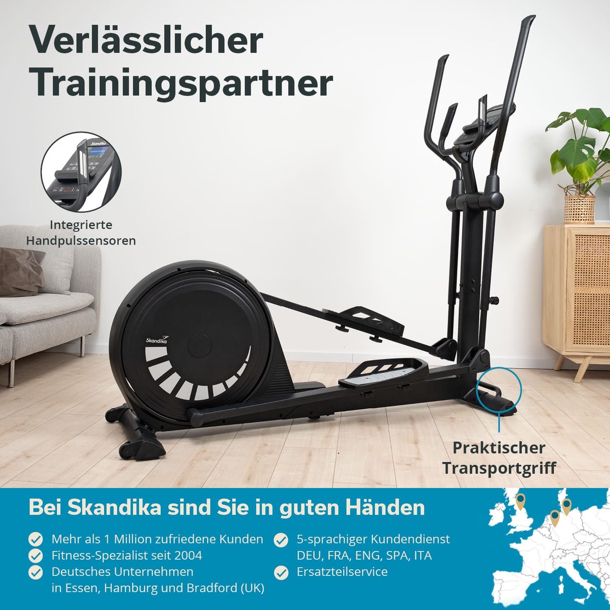 Skandika Carbon P20-R Crosstrainer zwart
