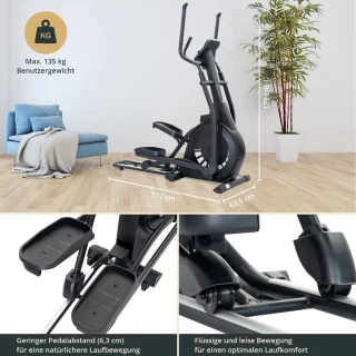 Skandika Carbon P23 Crosstrainer Set