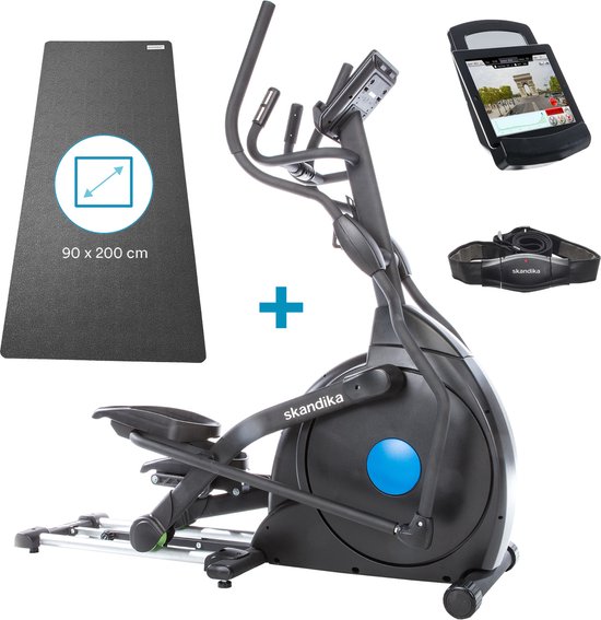 Skandika CardioCross Carbon Champ Elliptische Crosstrainer zwart