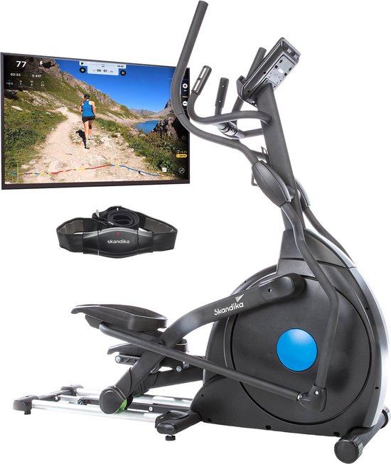 Skandika CardioCross Carbon Champ Elliptische Crosstrainer Zwart