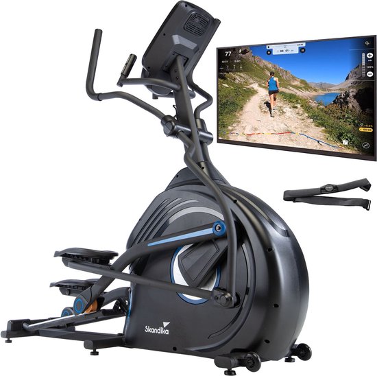 Skandika CardioCross Conqueror Crosstrainer Premium zwart/blauw