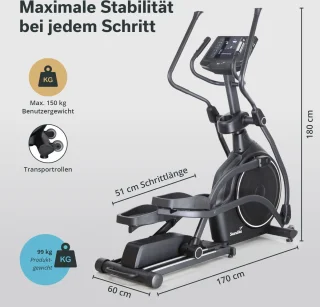 Skandika Crosstrainer Carbon P30-S