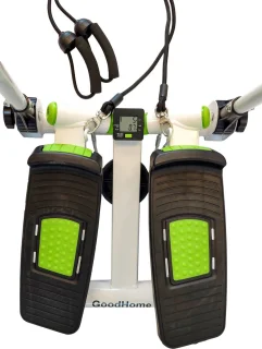 Stepper Crosstrainer Groene Aluminium Stepper Met Elastische Trainer