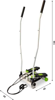 Stepper Crosstrainer Groene Aluminium Stepper Met Elastische Trainer