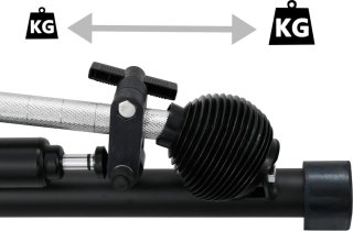 vidaXL Roeitrainer hydraulisch 5-niveaus