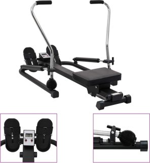 vidaXL Roeitrainer hydraulisch 5-niveaus