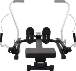 vidaXL Roeitrainer hydraulisch 5-niveaus