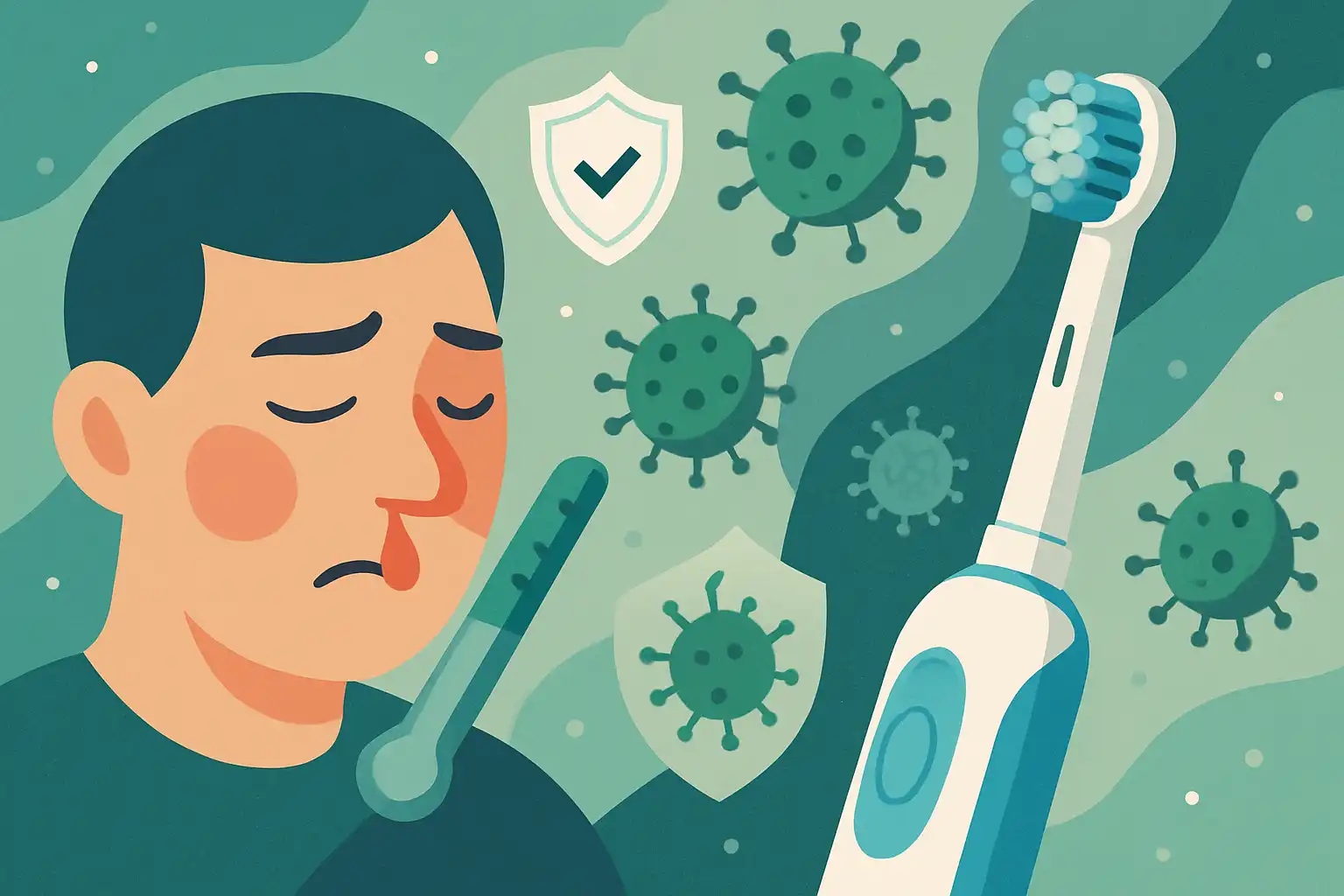 Poetsen als je ziek bent: kun je je elektrische tandenborstel blijven gebruiken en hoe voorkom je besmetting?