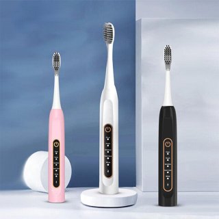 Wat vinden we goed aan de Elektrische tandenborstel voor volwassenen, oplaadbaar, sonische vibratie, zachte borstelharen, whitening, draagbaar - wit