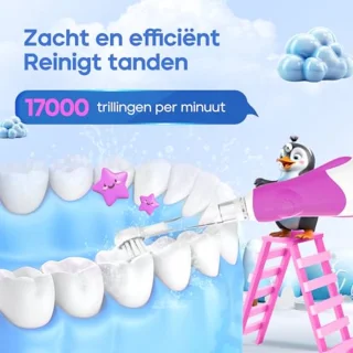 Elektrische Tandenborstel voor Baby's en Peuters met Timer en Leuk Design
