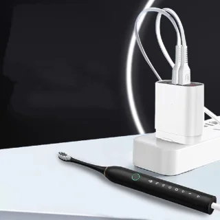 Bodybite - Sonische Elektrische Tandenborstel - 42000 Bewegingen 6 Modi IPX7 Waterdicht - Zwart - BELISMILE