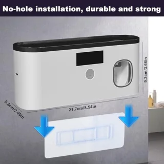 UV Tandenborstel Sterilisator met Tandenborstelhouder en Tandpastadispenser - Elektrisch, Oplaadbaar, Droog, Geschikt voor 5 Tandenborstels