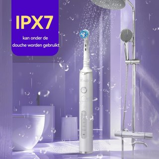 Wat vinden we goed aan de Elektrische Tandenborstel met Roterende Borstelkop, 8 Opzetborstels, 5 Modi, IPX7 Waterdicht, Oplaadbaar voor 30 Dagen