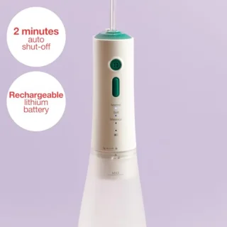 Tandflosapparaat met 320 ml Tank | 120 Impulses/min | 3 Drukniveaus | Oplaadbare Batterij | 360° Bekert