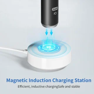 Elektrische tandenborstellader - geschikt voor Oral B iO7 iO8 iO9 - USB-interface oplader voor op reis