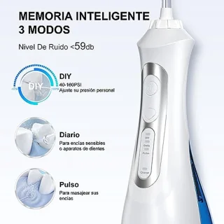 Draagbare Oral Irrigator Met 5 Spuitmonden - 200 ml Capaciteit, IPX7 Waterdicht