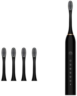 Vitdipy - Elektrische Tandenborstel - met 4 tandenborstelkoppen - Sonische - Wittere tanden - Geschikt voor volwassenen - Gevoelige tanden - Zwart review