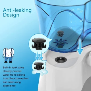 Elektrische Monddouche met 10 Drukniveaus en 8 Sproeiers - Effectieve Tandverzorging en Mondhygiëne