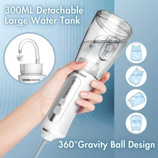 Elektrische Waterflosser met 5 Spuitmonden en Reinigingsstanden voor Grondige Mondverzorging