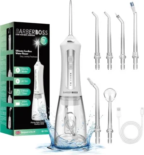 Elektrische Waterflosser met 5 Spuitmonden en Reinigingsstanden voor Grondige Mondverzorging