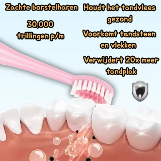 KT - Unicorn - Elektrische tandenborstel kind - Roze - Sonische elektrische kindertandenborstel 2+
