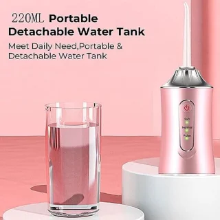 Draadloze Tandflosser - 220ml Waterdruk, 4 Doppen, 3 Modus, IPX7 Waterdicht