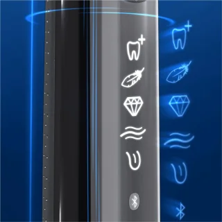 Oral-B Genius X 20000 - Luxe Edition Antracietgrijs - Elektrische Tandenborstel - 1 Handvat en 4 Opzetborstels