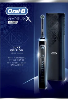 Oral-B Genius X 20000 - Luxe Edition Antracietgrijs - Elektrische Tandenborstel - 1 Handvat en 4 Opzetborstels